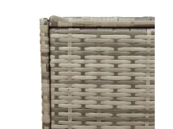 vidaXL Gartentruhe Grau 283L Poly Rattan* Hot