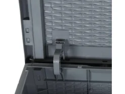 Universalboxen|Auflagenboxen|vidaXL Gartentruhe Grau PP Rattan 90 L