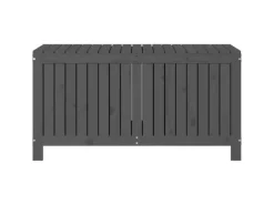 Gartenschränke|Outdoor-Spielzeug|vidaXL Gartentruhe Grau 121x55x64 cm Massivholz Kiefer