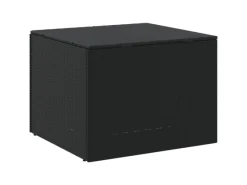 Auflagenboxen|vidaXL Gartentruhe Schwarz 291L Poly Rattan
