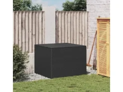Auflagenboxen|vidaXL Gartentruhe Schwarz 291L Poly Rattan