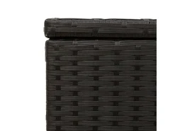 Auflagenboxen|vidaXL Gartentruhe Schwarz 291L Poly Rattan