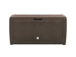 vidaXL Gartentruhe 119x48x60 cm Polypropylen Braun* Best