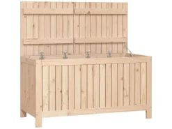 vidaXL Gartentruhe 121x55x64 cm Massivholz Kiefer* New