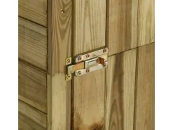 Kaminholzregale|Outdoor Whirlpools|vidaXL Geräteschuppen mit Unterstand Kiefernholz 253x80x170 cm 660073