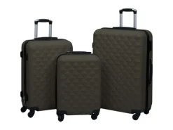 Weitere Ordnungssysteme Für Den Garten|vidaXL Hartschalen-Trolley-Set 3 Stk ABS 92417