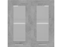 vidaXL Hängeglasschrank Betongrau 60x31x60 cm Holzwerkstoff* Clearance