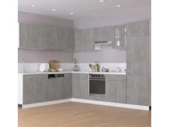 vidaXL Hängeglasschrank Betongrau 60x31x60 cm Holzwerkstoff* Clearance