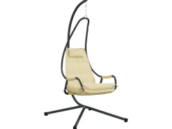 vidaXL Hängestuhl mit Gestell und Kissen Stahl 42003855* Discount