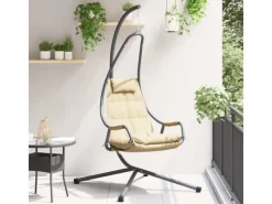 vidaXL Hängestuhl mit Gestell und Kissen Stahl 42003855* Discount