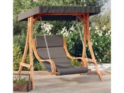 vidaXL Hollywoodschaukel mit Auflage und Dach Massivholz Fichte 3200630* Clearance