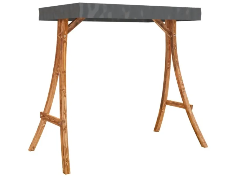 vidaXL Hollywoodschaukel mit Auflage und Dach Massivholz Fichte 3200630* Clearance