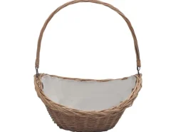 vidaXL Holzkorb mit Tragegriff 57x 46x 52 cm Braun Weide 286987* Discount