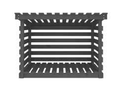 vidaXL Kaminholzregal Grau 108x73x79 cm Massivholz Kiefer* Sale