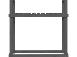vidaXL Kaminholzregal Grau 110x35x108,5 cm Massivholz Kiefer*