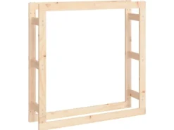 vidaXL Kaminholzregal 100x25x100 cm Massivholz Kiefer 822422* Clearance