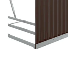 vidaXL Kaminholzunterstand Braun 120x45x100 cm Verzinkter Stahl* Best