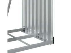 vidaXL Kaminholzunterstand Hellgrau 40x45x100 cm Verzinkter Stahl* Discount