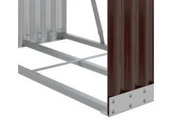 vidaXL Kaminholzunterstand Braun 80x45x120 cm Verzinkter Stahl* Discount
