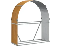 vidaXL Kaminholzunterstand Hellbraun 120x45x140 cm Verzinkter Stahl* Discount