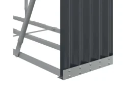 vidaXL Kaminholzunterstand Anthrazit 180x45x100 cm Verzinkter Stahl* Outlet