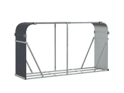 vidaXL Kaminholzunterstand Anthrazit 180x45x100 cm Verzinkter Stahl* Outlet