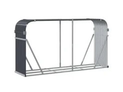 vidaXL Kaminholzunterstand Anthrazit 180x45x100 cm Verzinkter Stahl* Outlet