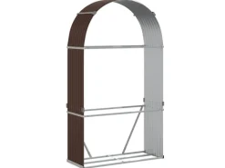 vidaXL Kaminholzunterstand 120x45x210 cm Verzinkter Stahl 364572* Sale