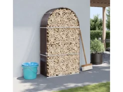 vidaXL Kaminholzunterstand 120x45x210 cm Verzinkter Stahl 364572* Sale