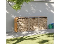 Kaminholzregale|vidaXL Kaminholzunterstand 234x45x100 cm Verzinkter Stahl 364585