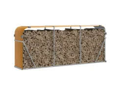 Kaminholzregale|vidaXL Kaminholzunterstand 234x45x100 cm Verzinkter Stahl 364585