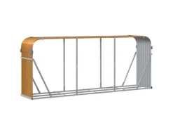 Kaminholzregale|vidaXL Kaminholzunterstand 234x45x100 cm Verzinkter Stahl 364585