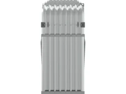 vidaXL Kaminholzunterstand Silbern 234x45x100 cm Verzinkter Stahl* Outlet