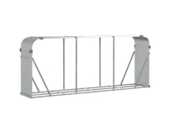 vidaXL Kaminholzunterstand Silbern 234x45x100 cm Verzinkter Stahl* Outlet