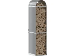 vidaXL Kaminholzunterstand Hellgrau 40x45x170 cm Verzinkter Stahl* Hot