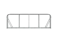 Kaminholzregale|vidaXL Kaminholzunterstand 300x45x100 cm Verzinkter Stahl 364566