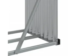 Kaminholzregale|vidaXL Kaminholzunterstand 300x45x100 cm Verzinkter Stahl 364566