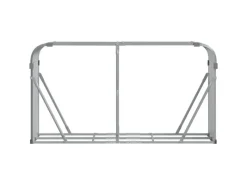 vidaXL Kaminholzunterstand Hellgrau 180x45x100 cm Verzinkter Stahl* New