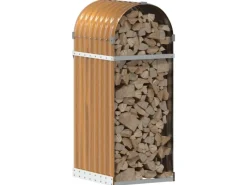vidaXL Kaminholzunterstand Hellbraun 40x45x100 cm Verzinkter Stahl* Clearance