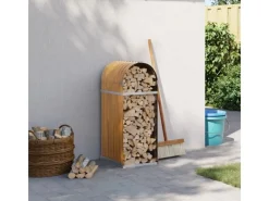 vidaXL Kaminholzunterstand Hellbraun 40x45x100 cm Verzinkter Stahl* Clearance