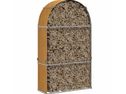 vidaXL Kaminholzunterstand Hellbraun 120x45x210 cm Verzinkter Stahl* Online