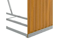 vidaXL Kaminholzunterstand Hellbraun 120x45x210 cm Verzinkter Stahl* Online