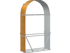 vidaXL Kaminholzunterstand Hellbraun 120x45x210 cm Verzinkter Stahl* Online