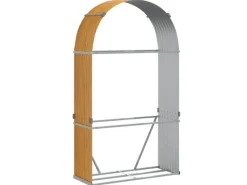 vidaXL Kaminholzunterstand Hellbraun 120x45x210 cm Verzinkter Stahl* Online