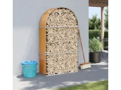 vidaXL Kaminholzunterstand Hellbraun 120x45x210 cm Verzinkter Stahl* Online