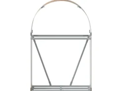 vidaXL Kaminholzunterstand Hellbraun 80x45x120 cm Verzinkter Stahl* Outlet