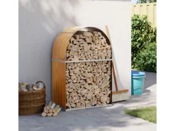 vidaXL Kaminholzunterstand Hellbraun 80x45x120 cm Verzinkter Stahl* Outlet