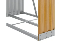 vidaXL Kaminholzunterstand Hellbraun 80x45x120 cm Verzinkter Stahl* Outlet