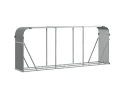 vidaXL Kaminholzunterstand Hellgrau 234x45x100 cm Verzinkter Stahl* Sale