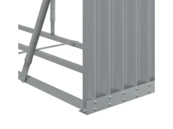 vidaXL Kaminholzunterstand Hellgrau 234x45x100 cm Verzinkter Stahl* Sale